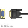 Кабель VGA 15M-15M, 25.0 м, з ферритами, чорний Vention (DAEBS)