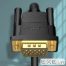 Кабель VGA 15M-15M, 25.0 м, з ферритами, чорний Vention (DAEBS)