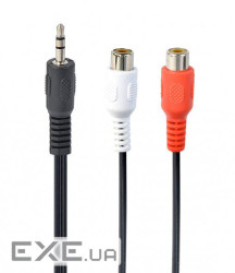 Кабель мультимедійний 3.5mm M to 2xRCA F 0.2m Cablexpert (CCA-406)