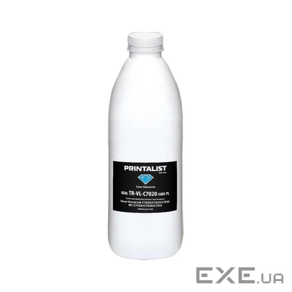 Тонер Printalist Xerox Ph 6510, 500g Cyan (TR-VL-C500-500C-PL)