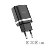 Зарядний пристрій HOCO C12Q Smart USB QC3.0 18W Black (6931474716255)