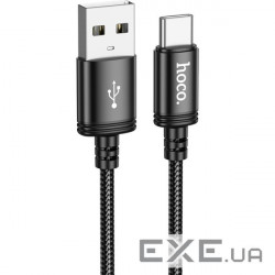 Кабель HOCO X89 Wind USB-A to Type-C 1м Black (6931474784360)