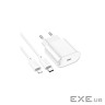 Зарядний пристрій HOCO C109A USB-C PD20W + cable USB-C to Lightning white (6942007656665)