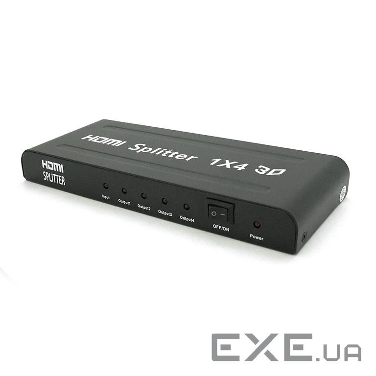 Активний HDMI спліттер 1 => 4 порту, 1080р, DC5V / 2A Q50 (03398) , DC5V / 2A Q50 (03398)