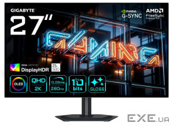 Монітор Gigabyte 27" MO27Q28GR Black / WOLED / 280 Гц (MO27Q28GR OLED Gaming Monitor)