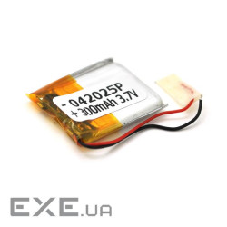 Літій-полімерний акумулятор 4*20*25mm (Li-ion 3.7В 300мА&middot,ч) (402025) ) (402025)