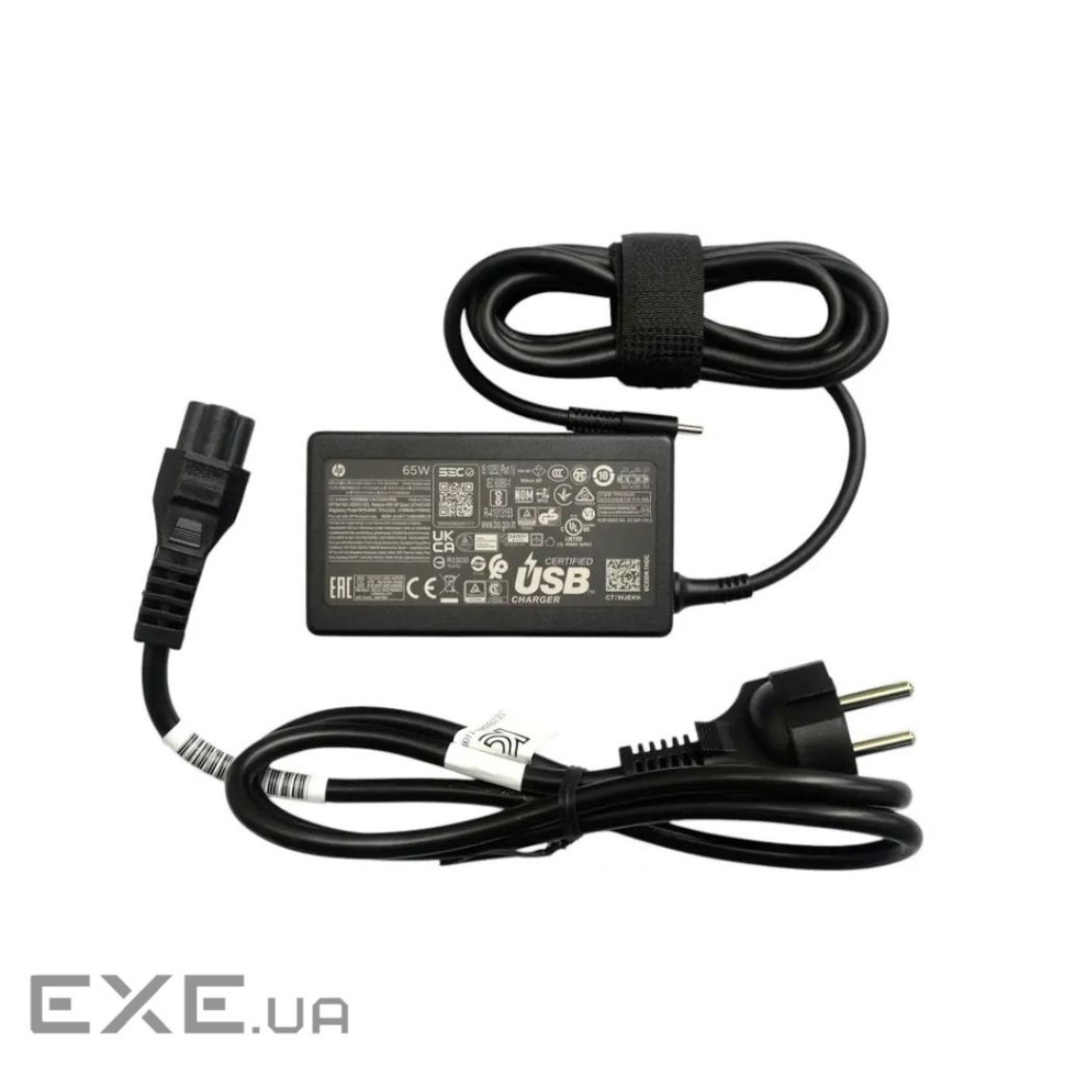 Блок живлення до ноутбуку HP 65W 20V/3.25A, 15V/4.33A, 12V/5A, 9V/3A, 5V/3A, USB (1P3K6AA / A40401)