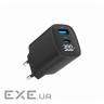 Зарядний пристрій Gembird 1xUSB-A (QC3.0 18W) + 1 Type-C (PD20W) LCD black (TA-UC-PDQC30LCD-BK-01)