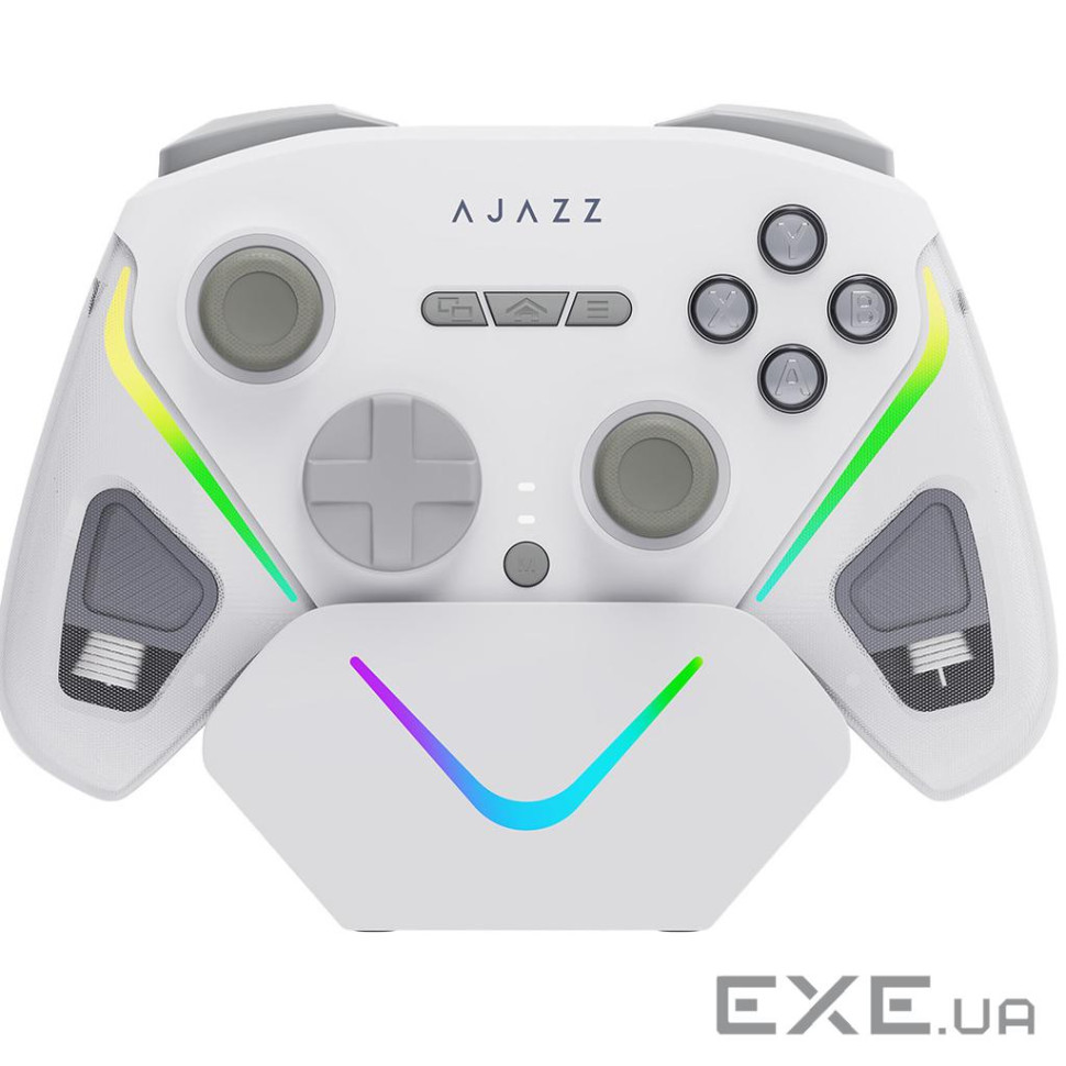Бездротовий геймпад з док-станцією Ajazz GP100 Set White (GP100S-W)