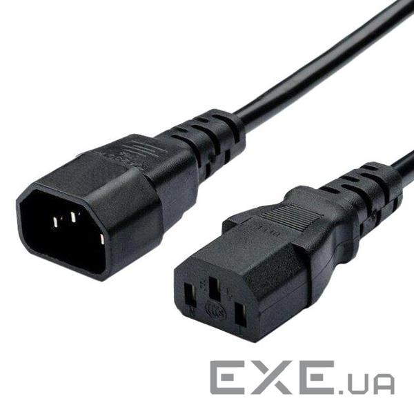 Шнур живлення (С13-C14), 1.0мм2, 1.8м (PC6063A-1.8m)