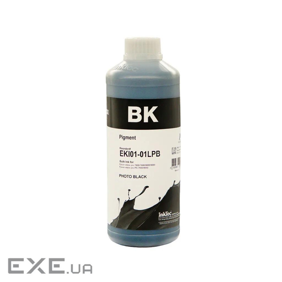 Чорнило InkTec Epson LFP Pigment Photo Black 1L (EKI01-01LPB)