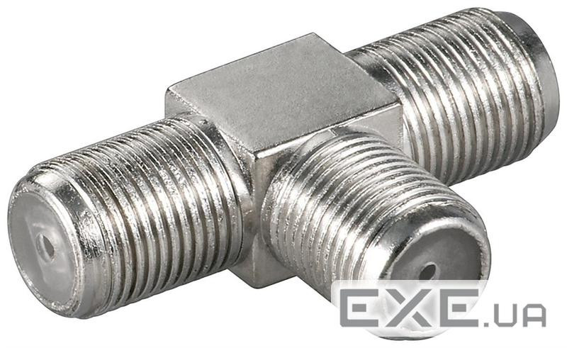 Перехідник Goobay відео RF:F 1x2 F/F (Splitter),Zinc (75.01.1848-1)