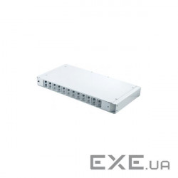Патч-панель оптична 1U, FC, сплайс касети S400-A Crosver (FOB 19/1-400A/24-1-24-FC)