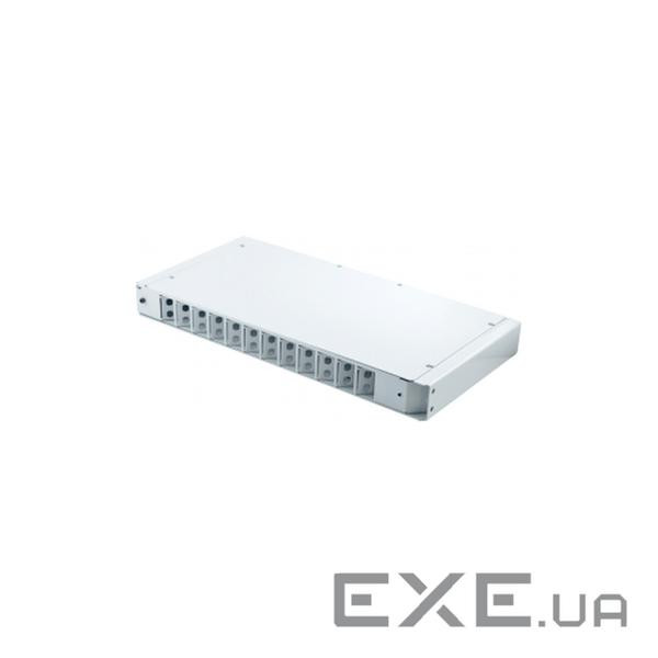 Патч-панель оптична 1U, FC, сплайс касети S400-A Crosver (FOB 19/1-400A/24-1-24-FC)
