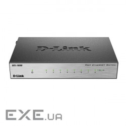 DES-1008D/RU Комутатор мережевий D-Link DES-1008D/RU (DES-1008D/RU / J2A)