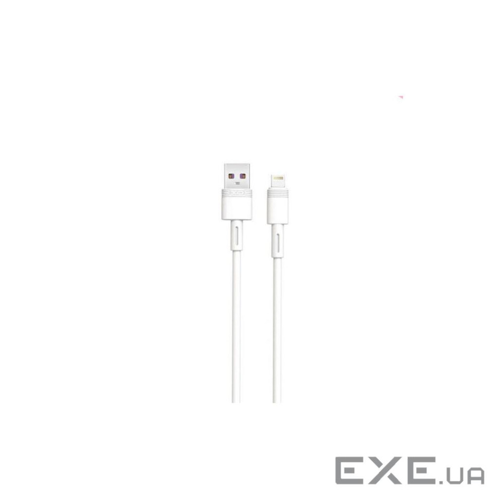 Дата кабель USB 2.0 AM to Lightning 1.0m 5A white XO (XO-NBQ166-L-1-WH)