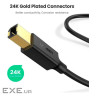 Кабель для принтера USB 2.0 AM/BM 1.0m US135 black Ugreen (20846) (90402020)