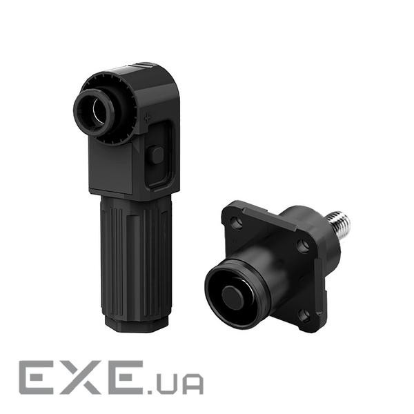 Комплект роз&apos,ємів для АКБ (тато+мама), SRDB-100С, 100А, 1500V, IP67, Black , 1500V, IP67, Black