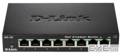 Комутатор D-Link DES-108/E 8xFE, Некерований, Метал