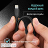 Дата кабель USB 2.0 AM to Lightning 1.0m 3A textured PVC black ColorWay (CW-CBUL094-BK)