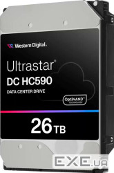 WD HD3.5" SAS3 26TB WUH722626AL5204/512e (Di) (0F59375)