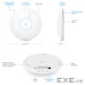 Ubiquiti U7-Pro-Max Ceiling-mounted WiFi 7 AP with 8 spatial streams, 6 GHz support, and a dedicated