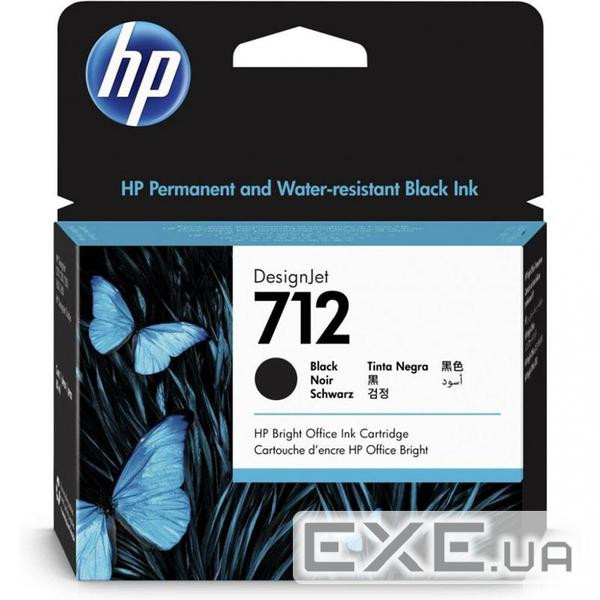 Картридж HP DJ No.712 DesignJet Т230/Т630 Black 80ml (3ED71A)