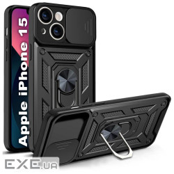 Чохол до мобільного телефона BeCover Military Apple iPhone 15 Black (709952)