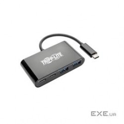 4-Port USB-C Hub, USB C to 2x USB-A, 2x USB-C, USB 3.0, Black (U460-004-2A2CB)