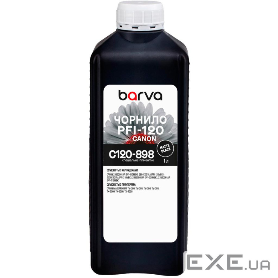 Чорнило Barva Canon PFI-120/710 1л MBK pigmented (C120-898)