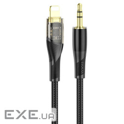 Аудіокабель HOCO UPA25 Transparent Discovery Edition Digital audio conversion cable (6931474791153)