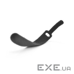 Стяжки на липучці 12*80мм, чорні, ціна за штуку (30054) (30054)