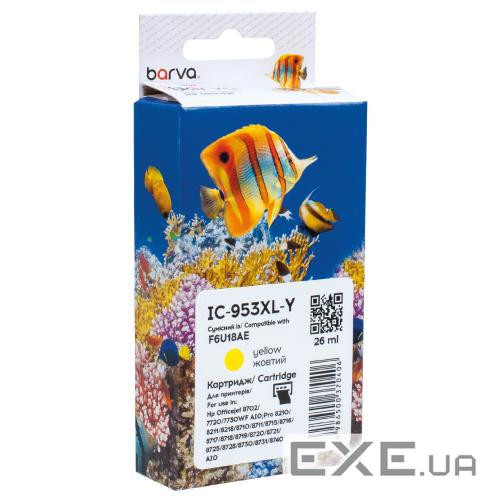 Картридж Barva HP 953XL (F6U14AE/F6U18AE) 1600 c, Yellow (IC-953XL-Y)