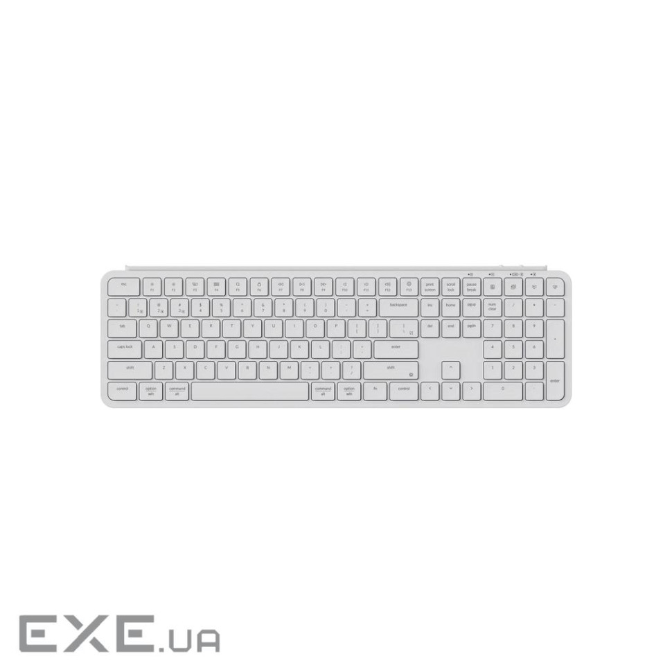 Клавіатура мембрана Keychron B6 Pro, USB/WL/BT, ivory white (B6P-K8-UA)