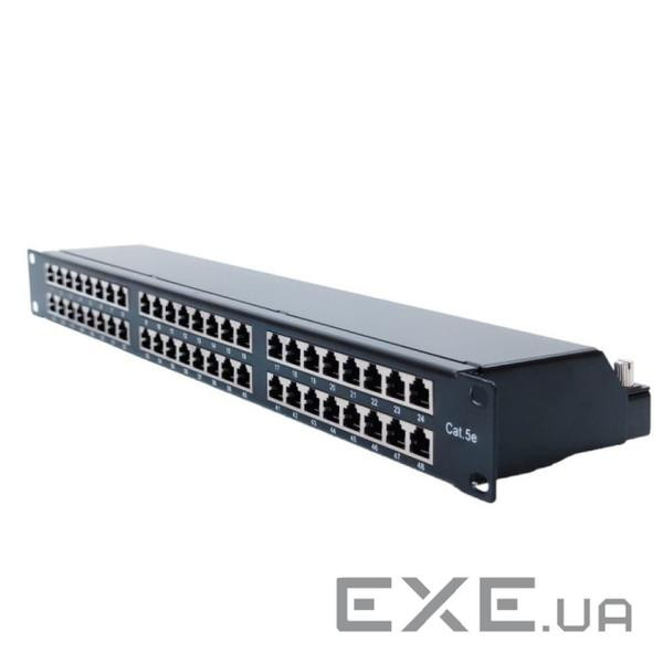 Патч-панель 19 1U STP 48xRJ-45 Dual IDC type, кат . 5e, LW (LW-PP6A-10-C5E)