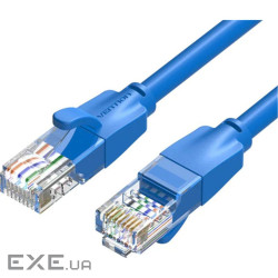 Патч-корд 3м, UTP cat 6 RJ-45 blue Vention (IBELI)