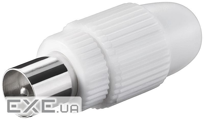 Штекер FreeEnd-RF:Coaxial,/M конектор Screw Fixing Plastic,білий (75.01.1500-1) (75.01.1500-1)