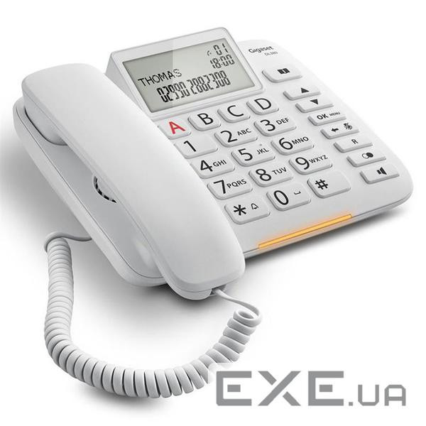 Провідний телефон Gigaset DL380 IM White (S30350S217R102)