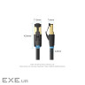 Патч-корд 8м, S/FTP cat 8 RJ-45 black Vention (IKABK)