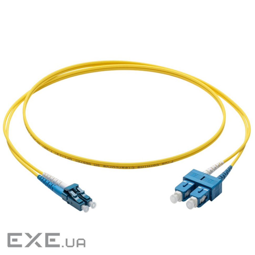 ВО патч-корд, LC/UPC-SC/UPC, 2.0мм, (OS2), Duplex, LSZH, 2м , Corning (F047202G5Z20002M)