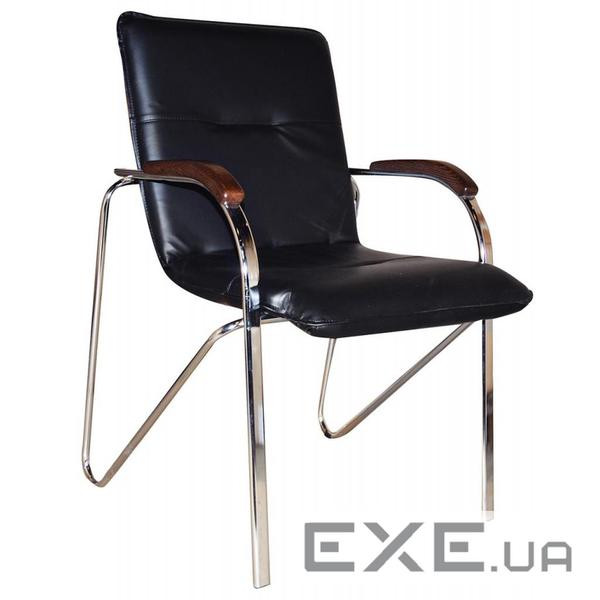 Офісний стілець Прімтекс плюс Samba chrome wood 1.031 CZ-3 Black
