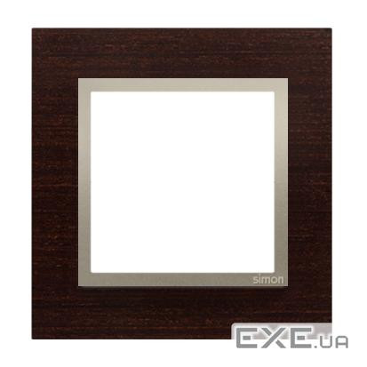 Рамка Premium NATURE 1x, дерево золотое венге (DRN1/85)