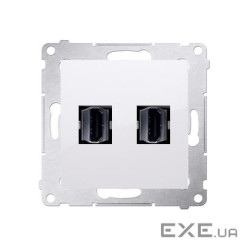 Розетка Premium 2xHDMI, белый (DGHDMI2.01/11)