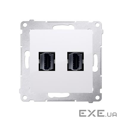 Розетка Premium 2xHDMI, белый (DGHDMI2.01/11)