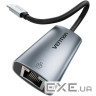 Перехідник USB-C to RJ45 Ethernet 1000Mbps black Vention (CFPHB)