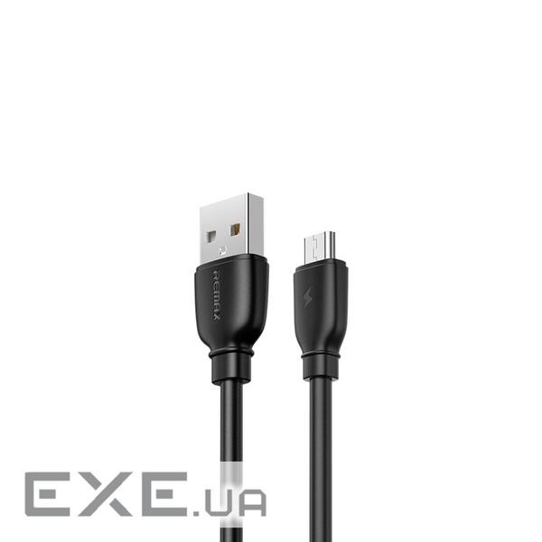 Кабель Remax Suji Pro USB 2.0 to microUSB 2.4A 1M Чорний (RC-138m-b)