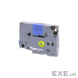 Стрічка для принтера етикеток UKRMARK RL-B-T531P-BK/BL, аналог TZE531. 12 мм х 8 м (CBTZ531)