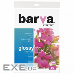 Фотопапір Barva A4 Everyday Glossy 260г 20с (IP-CE260-297)