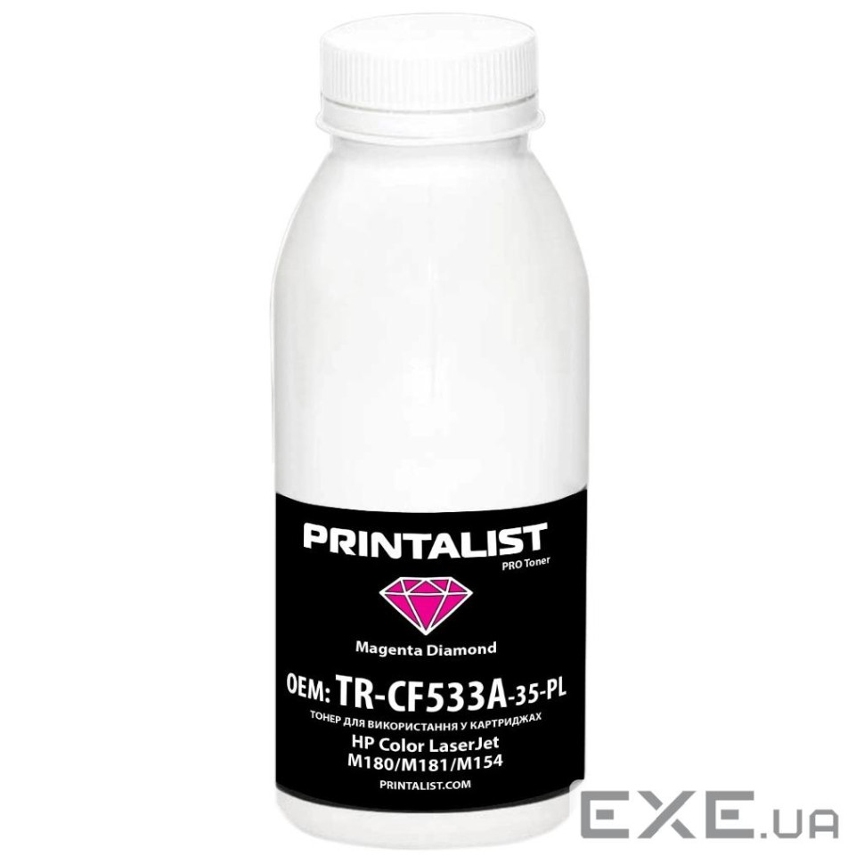 Тонер HP CLJ M180/M181/M154 35г Magenta Printalist (TR-CF533A-35-PL)