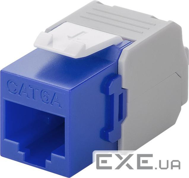Конектор мережевий FreeEnd-RJ45 UTP6a,Keystone module LSA(ToolFree)PoE,синій (75.09.0688-10) (75.09.0688-10)